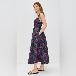 Elisamama Floral Smocked Midi Dress | M | NWT